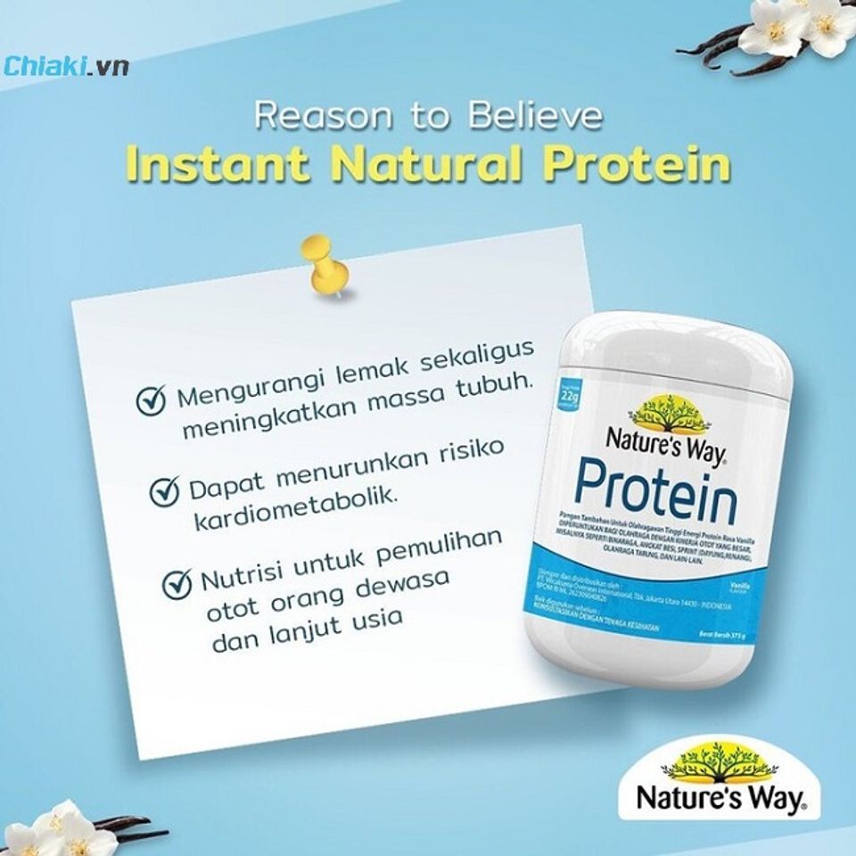 Bột uống hỗ trợ bổ sung protein Nature&rsquo;s Way Protein