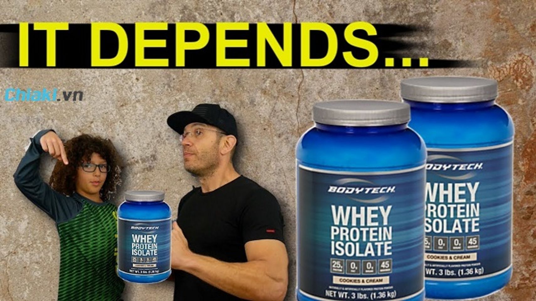 Bột hỗ trợ tăng cơ BodyTech Whey Protein Isolate Cookies & Cream