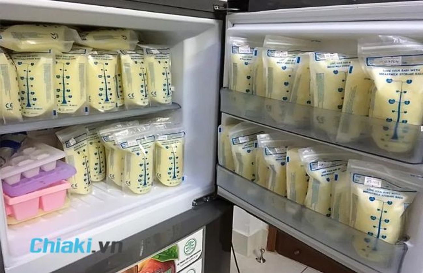 C&aacute;ch r&atilde; đ&ocirc;ng sữa mẹ trong ngăn đ&aacute; tủ lạnh
