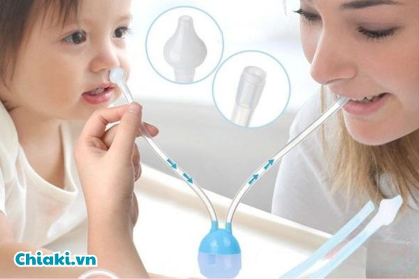 Rửa mũi bằng dụng cụ chữ U