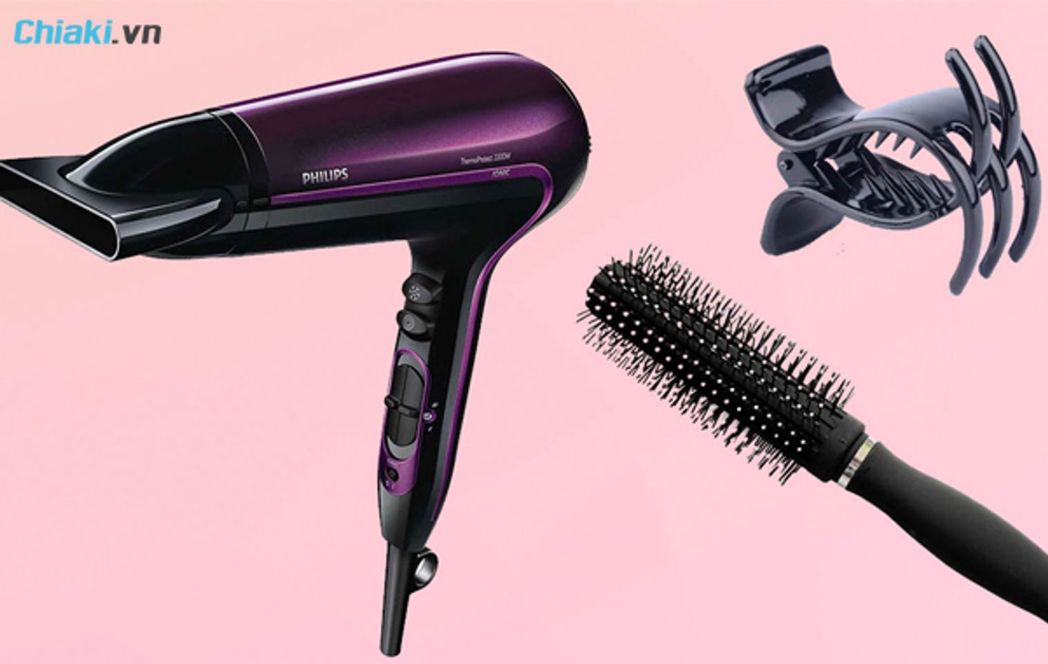 chuẩn bị dụng cụ để sấy t&oacute;c