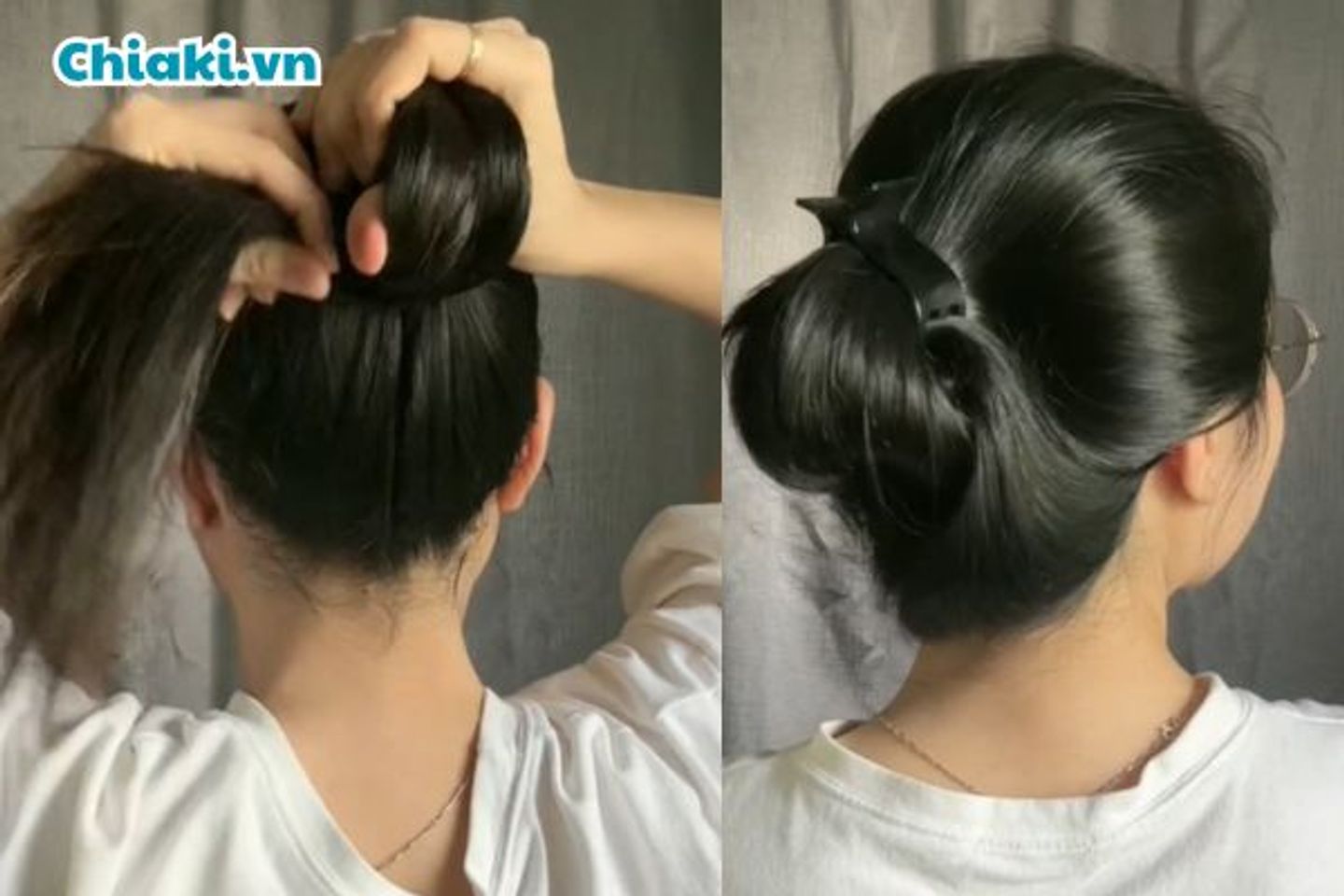 L&agrave;m t&oacute;c xoăn đu&ocirc;i bằng kẹp t&oacute;c c&agrave;ng cua