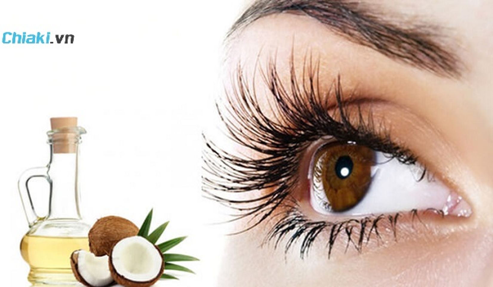 Sử dụng dầu dừa dưỡng mi