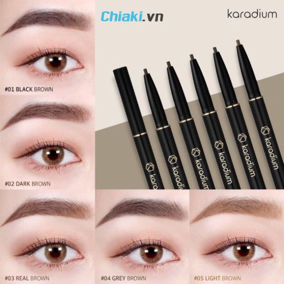 Ch&igrave; kẻ m&agrave;y l&acirc;u tr&ocirc;i Karadium Auto Eyebrow Pencil