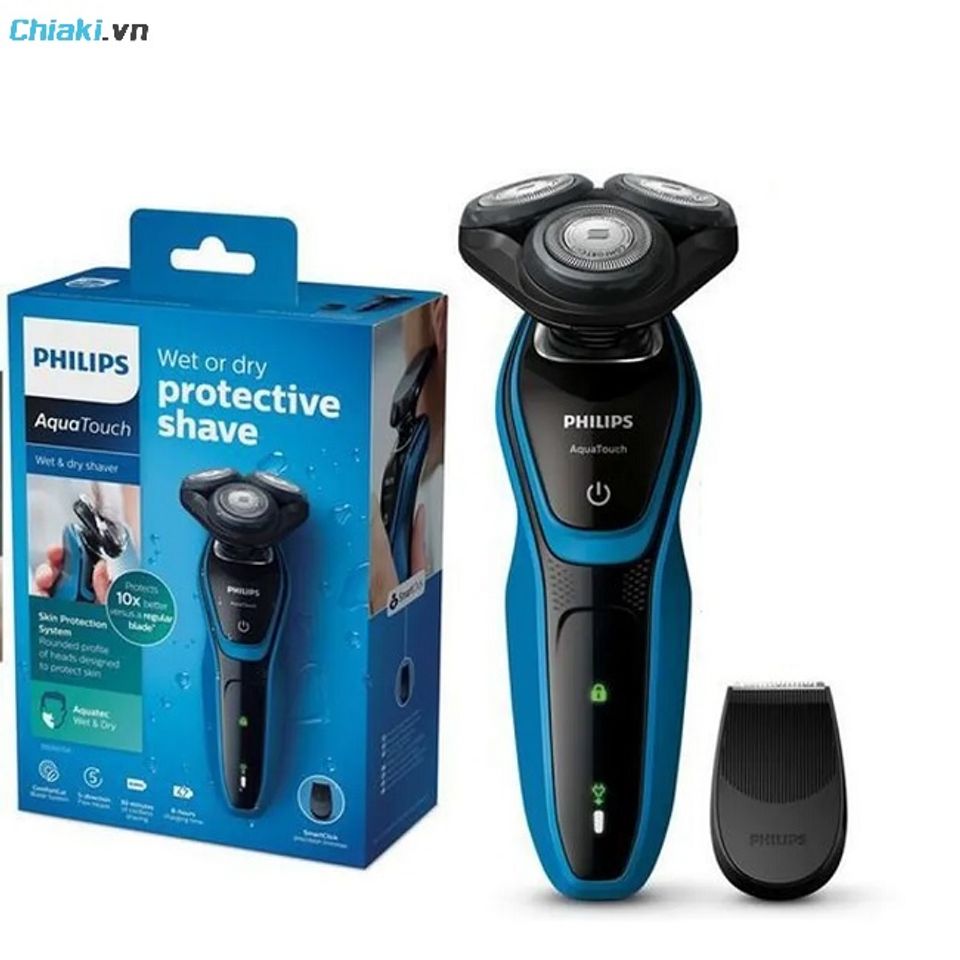 M&aacute;y cạo r&acirc;u Philips Aquatouch c&oacute; thể sử dụng được trong điều kiện ẩm ướt