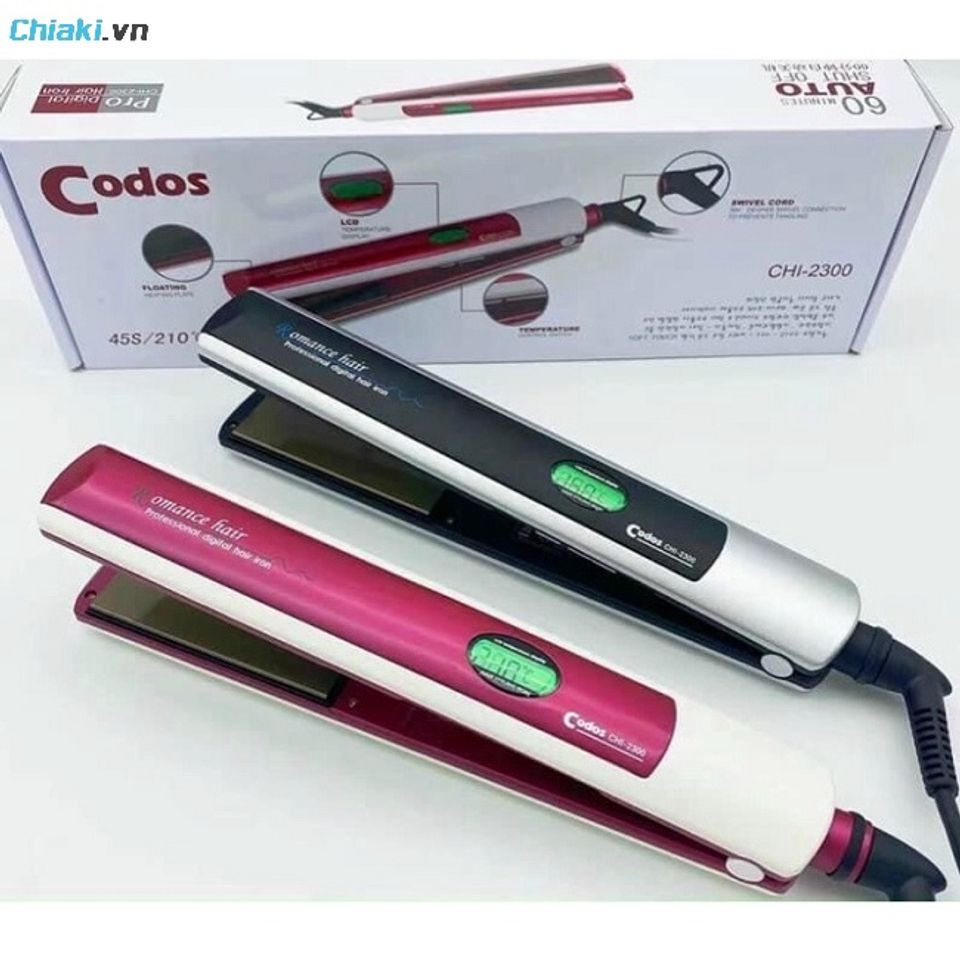 M&aacute;y duỗi t&oacute;c Codos 2300 gi&uacute;p mượt b&oacute;ng t&oacute;c, su&ocirc;n mềm