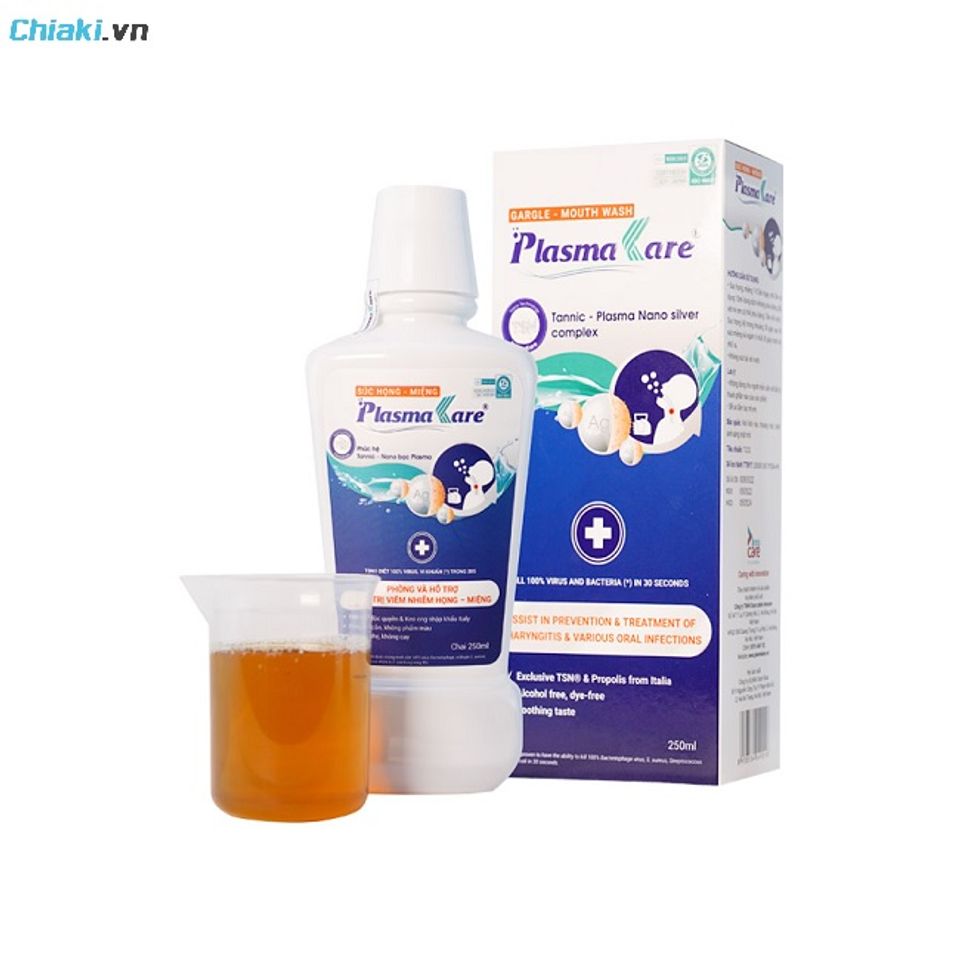 Nước s&uacute;c miệng Plasma Kare vừa s&uacute;c miệng vừa s&uacute;c họng hiệu quả