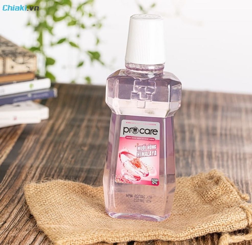 Nước s&uacute;c miệng Procare muối hồng Himalaya gi&uacute;p răng chắc khỏe
