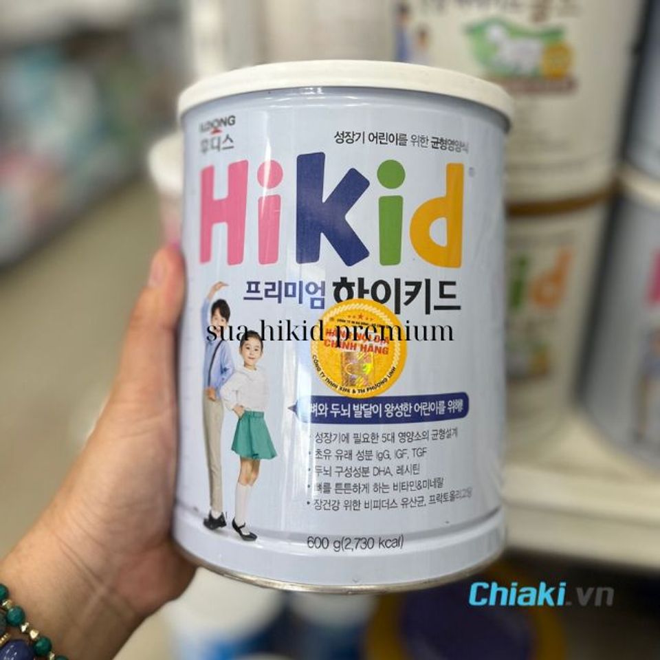 Sữa cao năng lượng cho b&eacute; 1-9 tuổi Hikid Premium