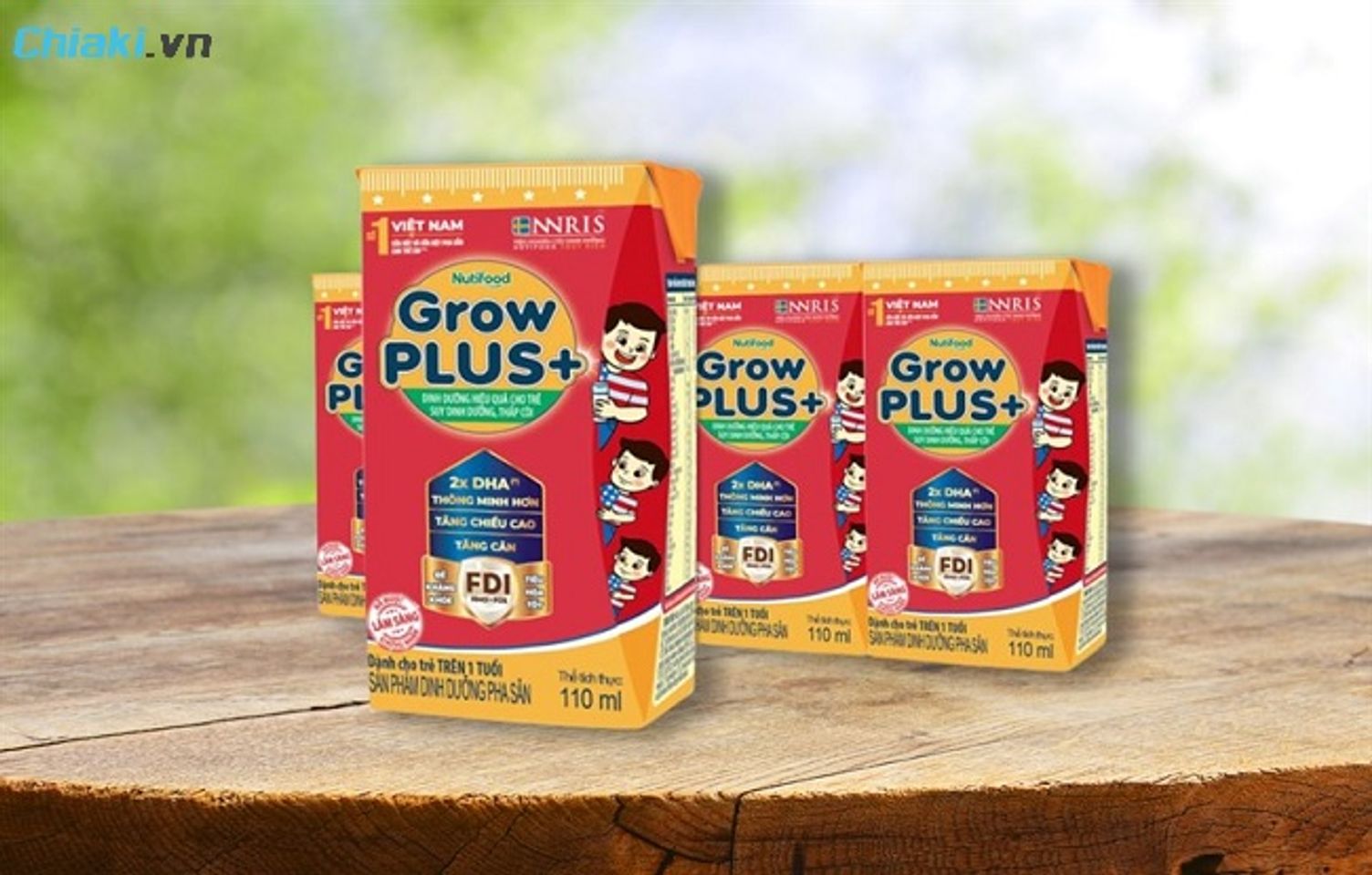 Sữa pha sẵn cho b&eacute; 1 tuổi ph&aacute;t triển to&agrave;n diện Grow Plus đỏ