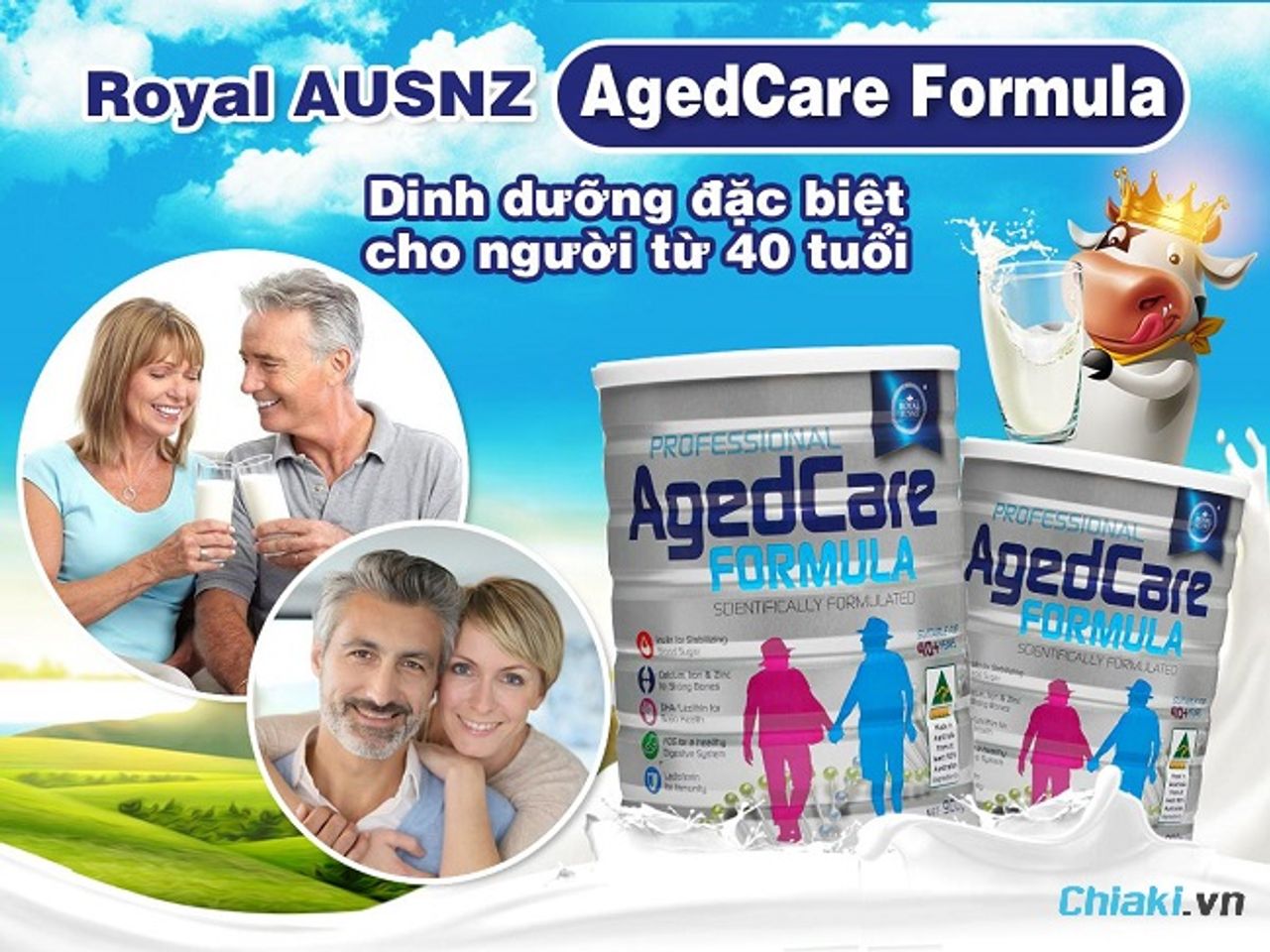 Sữa bột dinh dưỡng Royal Ausnz Aged Care Formula