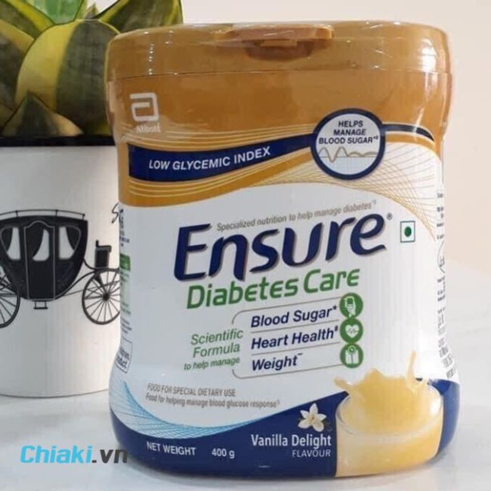 Thiết kế bao b&igrave; sữa Ensure cho người tiểu đường