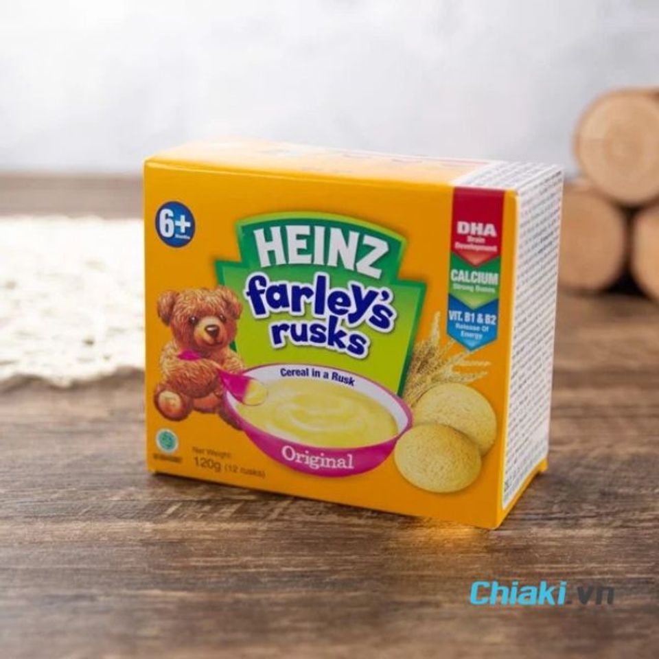 B&aacute;nh ăn dặm cho b&eacute; 6 th&aacute;ng tuổi Heinz Farley