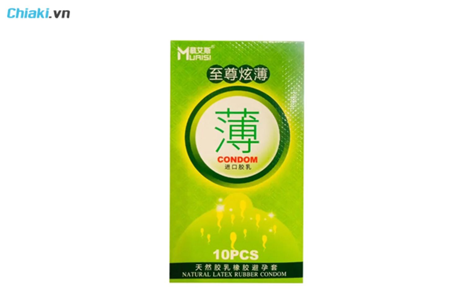 Bao cao su Muaisi xanh l&aacute; si&ecirc;u mỏng&nbsp;