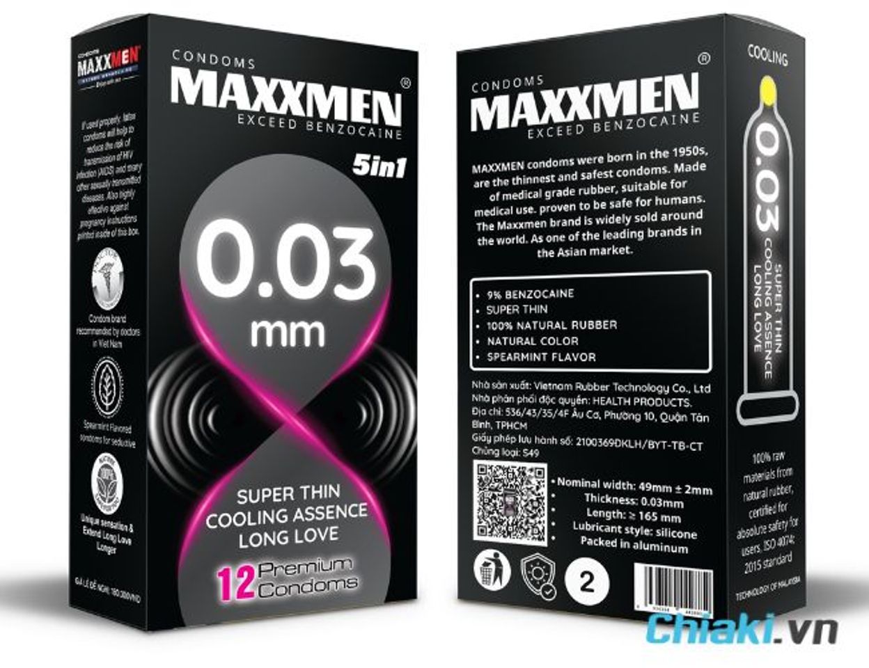 Bao cao su si&ecirc;u mỏng Maxxmen 0.03mm
