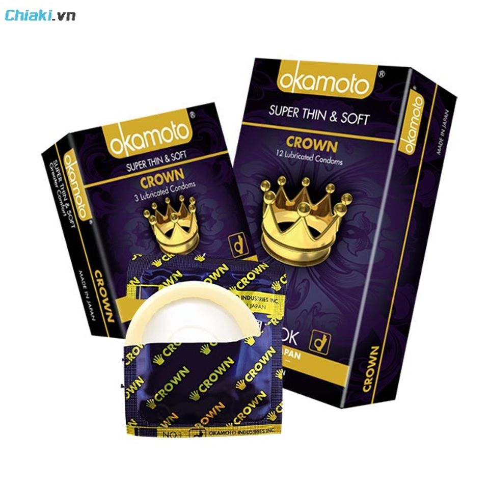Bao cao su Okamoto Crown si&ecirc;u mỏng