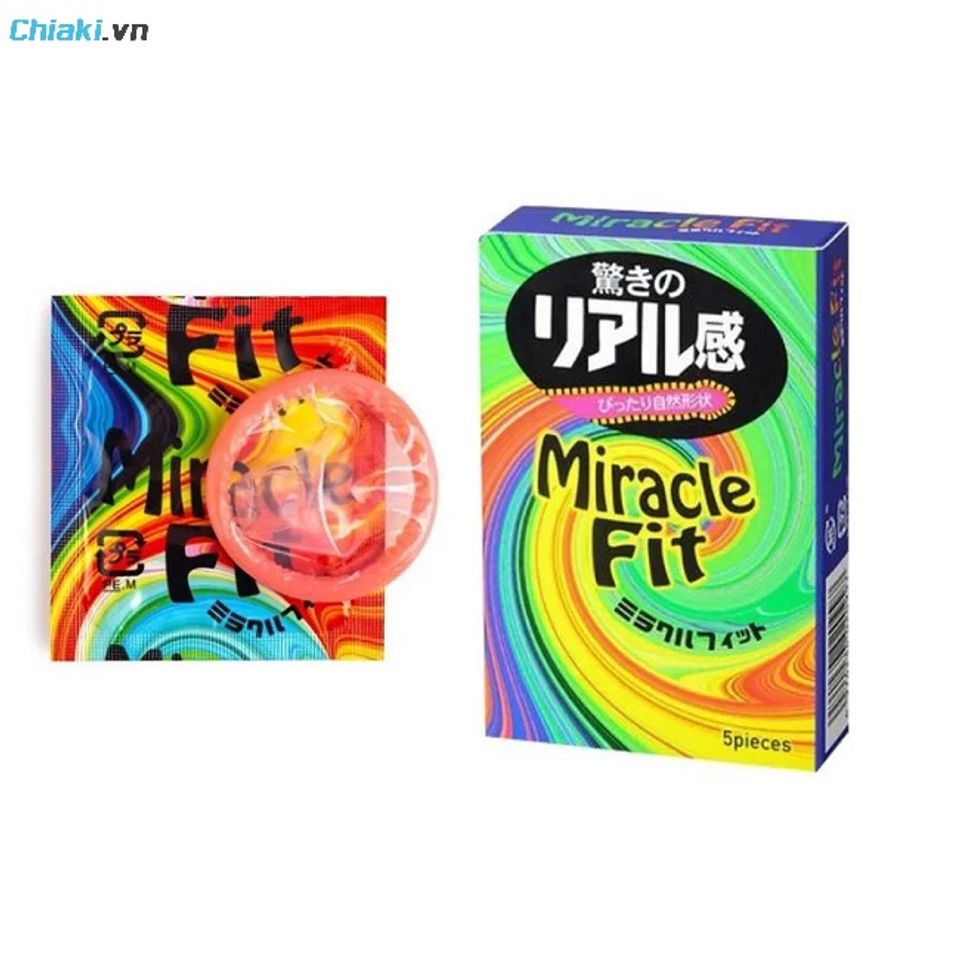 Bao cao su Nhật Sagami Miracle Fit 10s gi&uacute;p tăng kho&aacute;i cảm