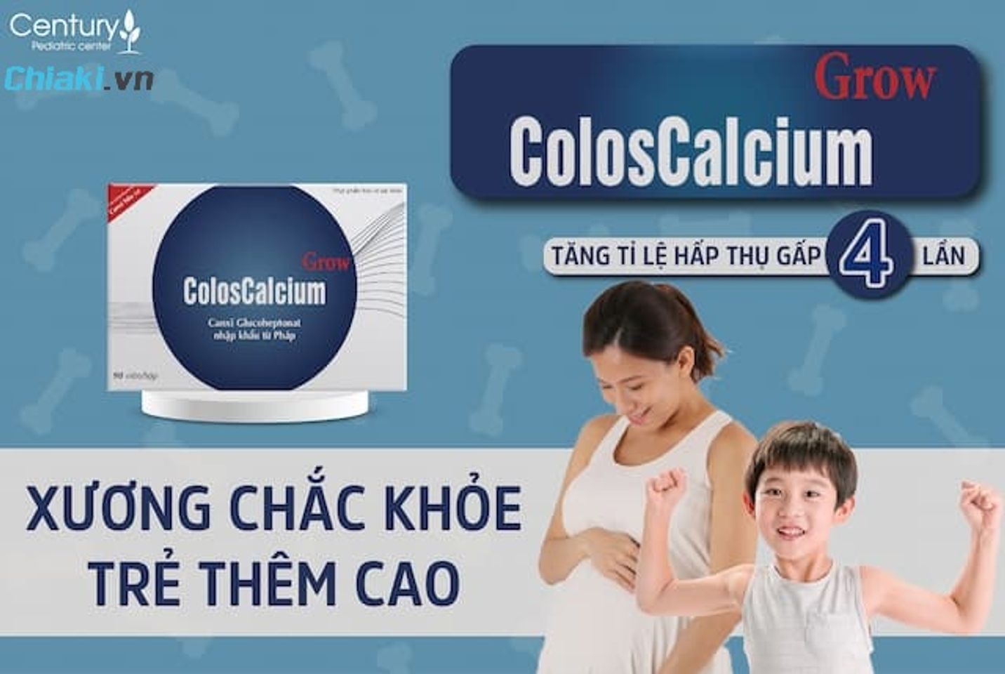 Vi&ecirc;n uống canxi hữu cơ Coloscalcium Grow