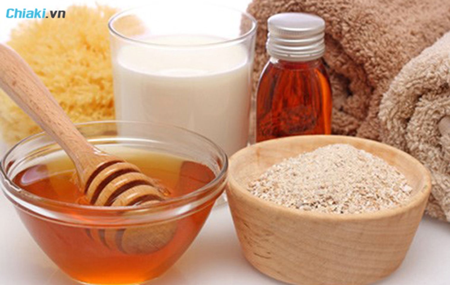 c&aacute;ch uống mật ong để tăng c&acirc;n với bột yến mạch