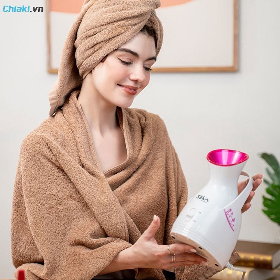 Chuẩn bị thiết bị x&ocirc;ng hơi mặt tại nh&agrave; gi&uacute;p da được chăm s&oacute;c tốt