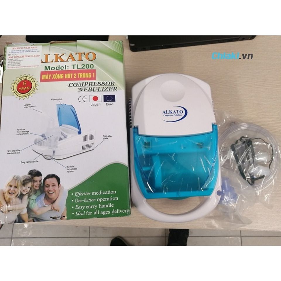 M&aacute;y x&ocirc;ng kh&iacute; dung Alkato TL200 sử dụng cho mọi đối tượng
