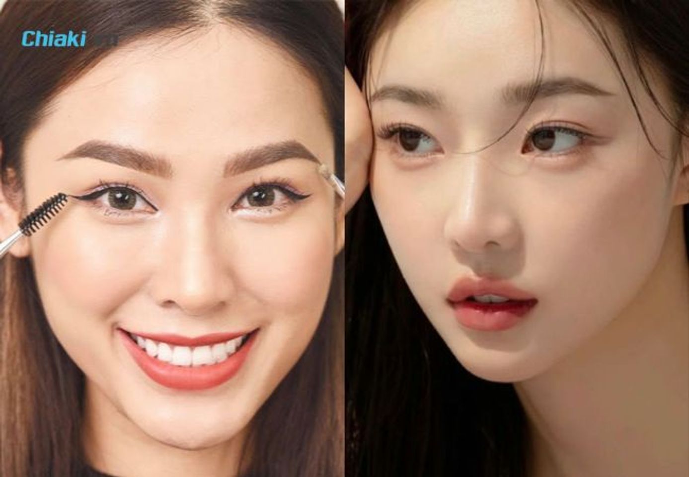Ch&acirc;n m&agrave;y chếch h&igrave;nh chữ V khiến mặt đầy đặn v&agrave; sắc sảo hơn
