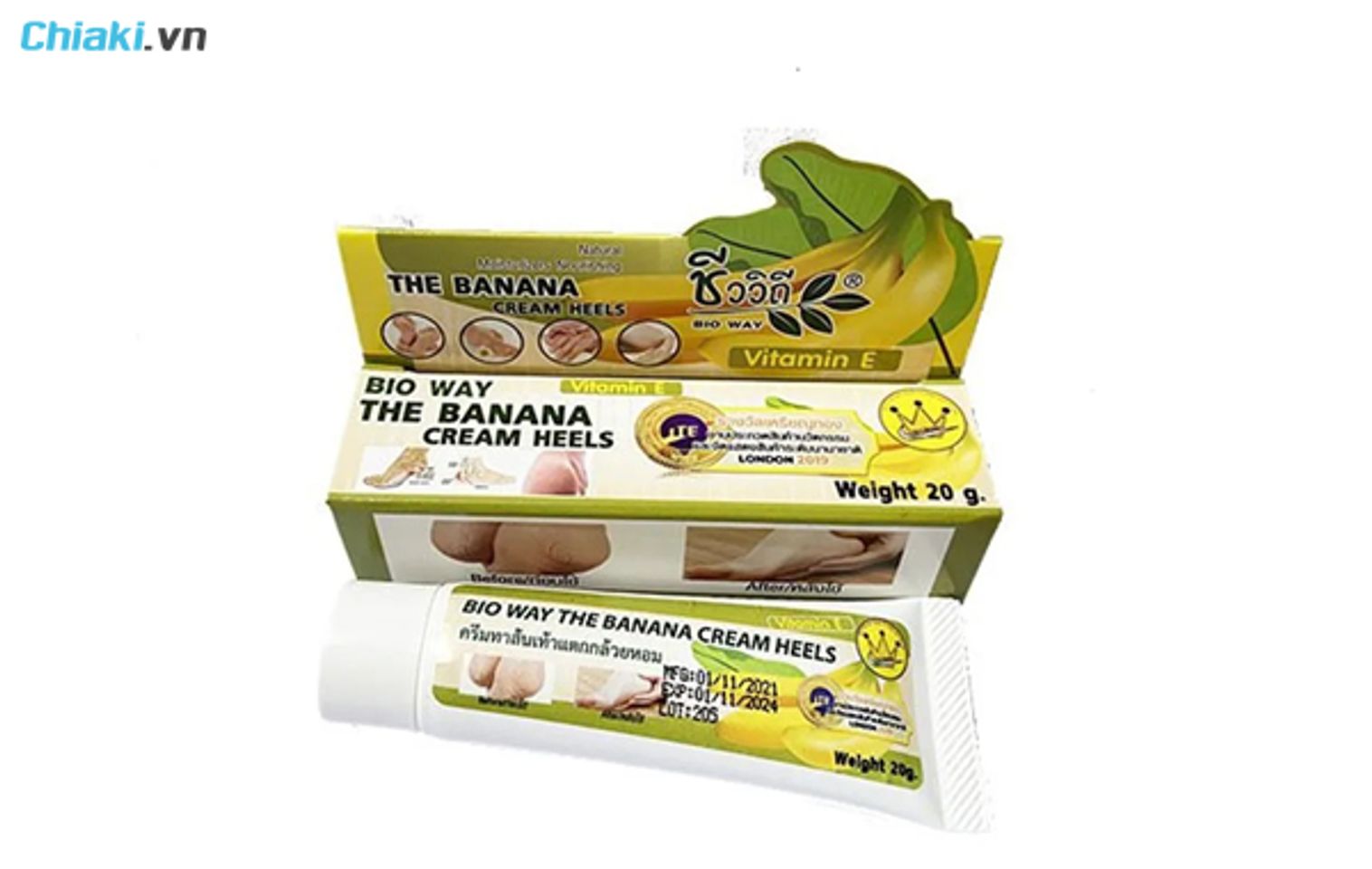 Kem trị nứt g&oacute;t ch&acirc;n Bio Way The Banana Cream Heels