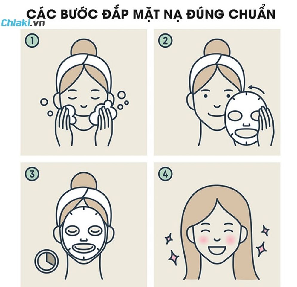 Hướng dẫn c&aacute;ch đắp mặt nạ collagen Nhật Bản