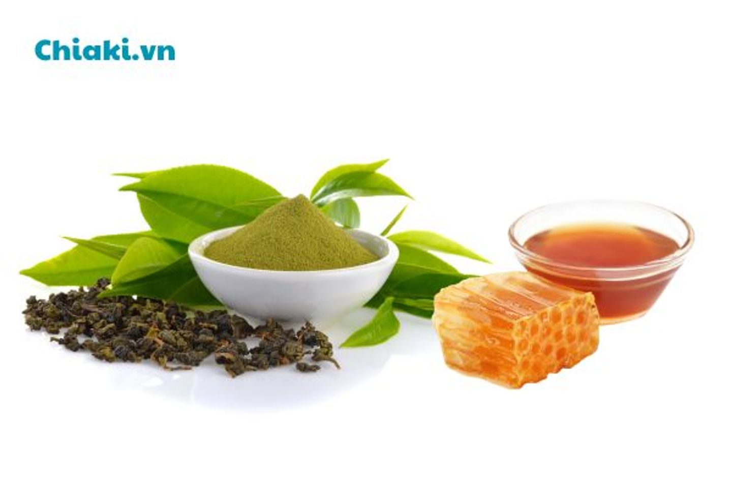 Mặt nạ bột tr&agrave; xanh v&agrave; mật ong