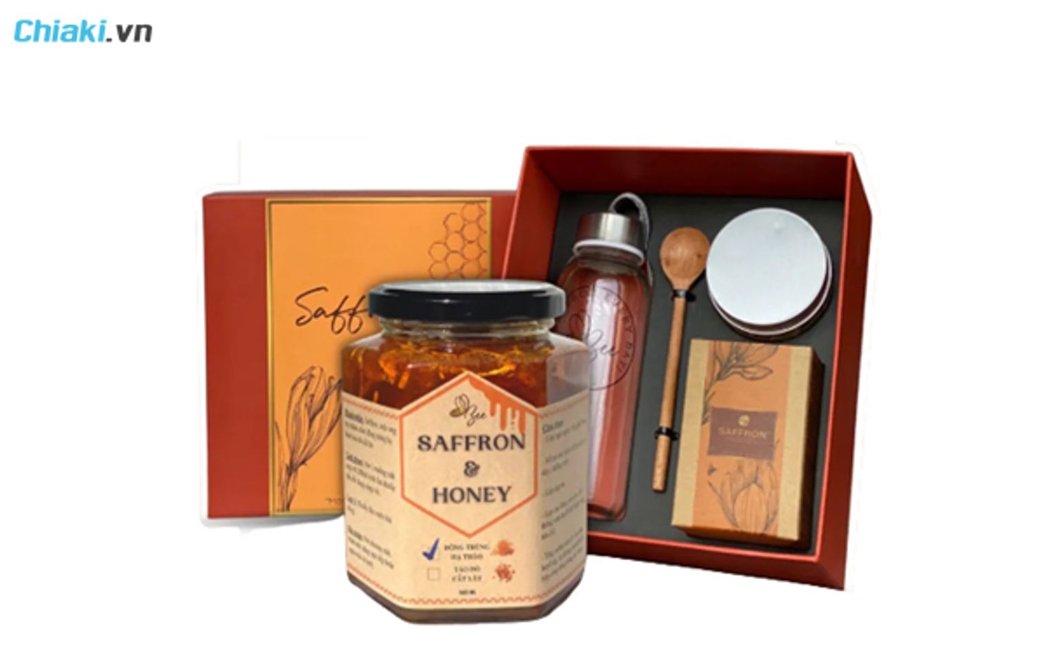 Saffron v&agrave; đ&ocirc;ng tr&ugrave;ng hạ thảo ng&acirc;m mật ong Bee Beauty