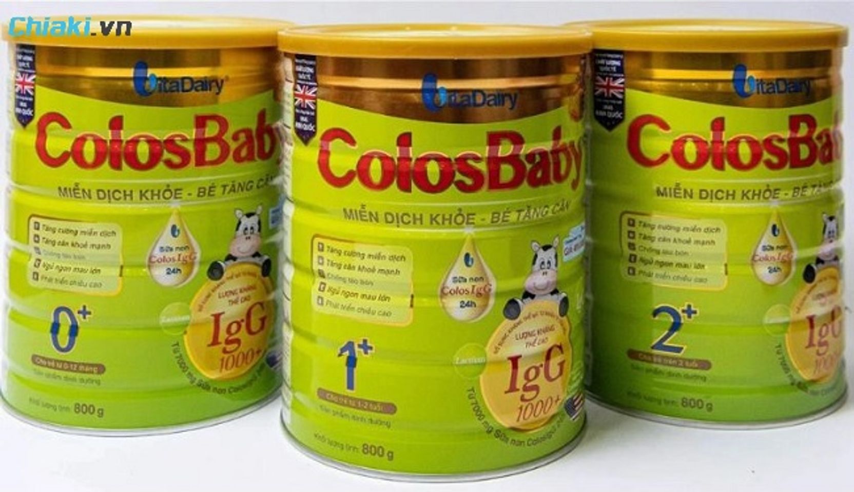 Sữa Colosbaby Gold&nbsp;c&oacute; chứa kh&agrave;ng thể IgG tự nhi&ecirc;n
