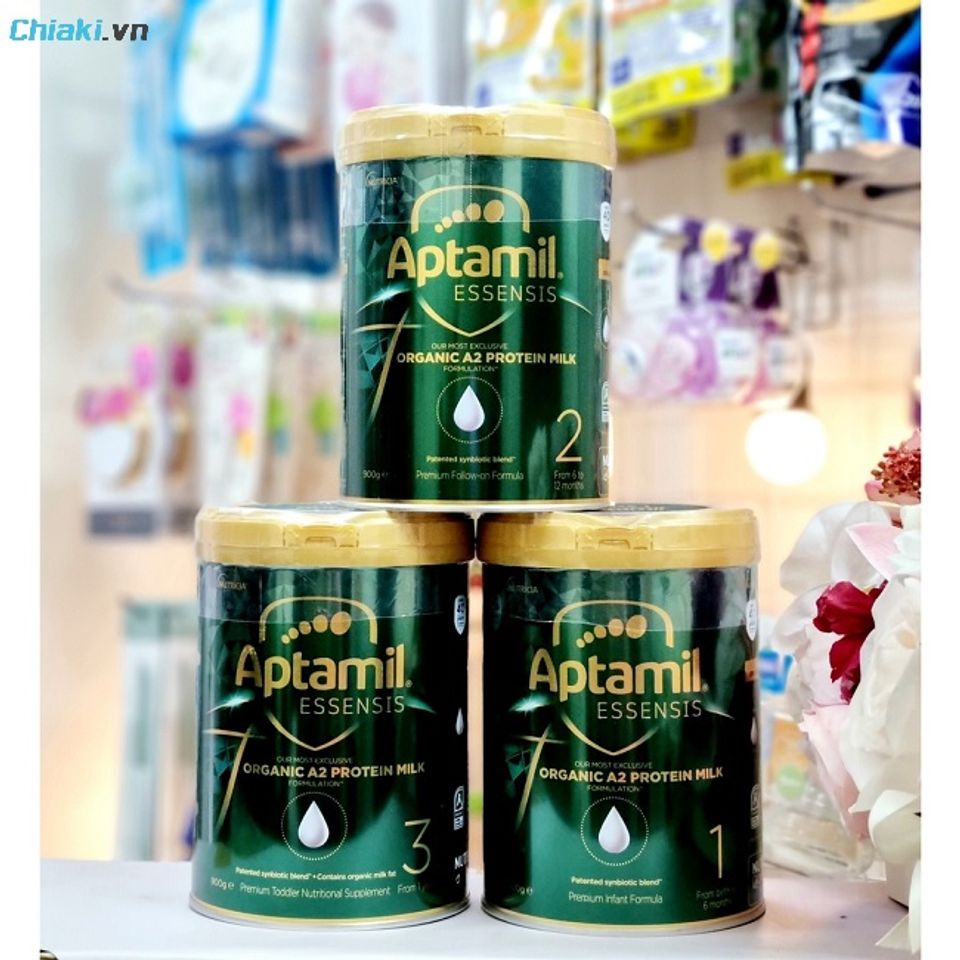 Sữa Aptamil Essensis Organic A2&nbsp;l&agrave; sữa cao cấp sử dụng c&ocirc;ng thức si&ecirc;u sạch 100%