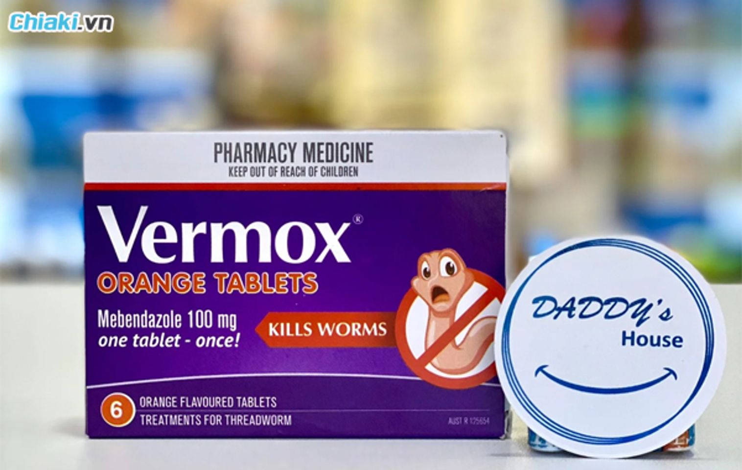 thuốc tẩy giun cho b&eacute; Vermox