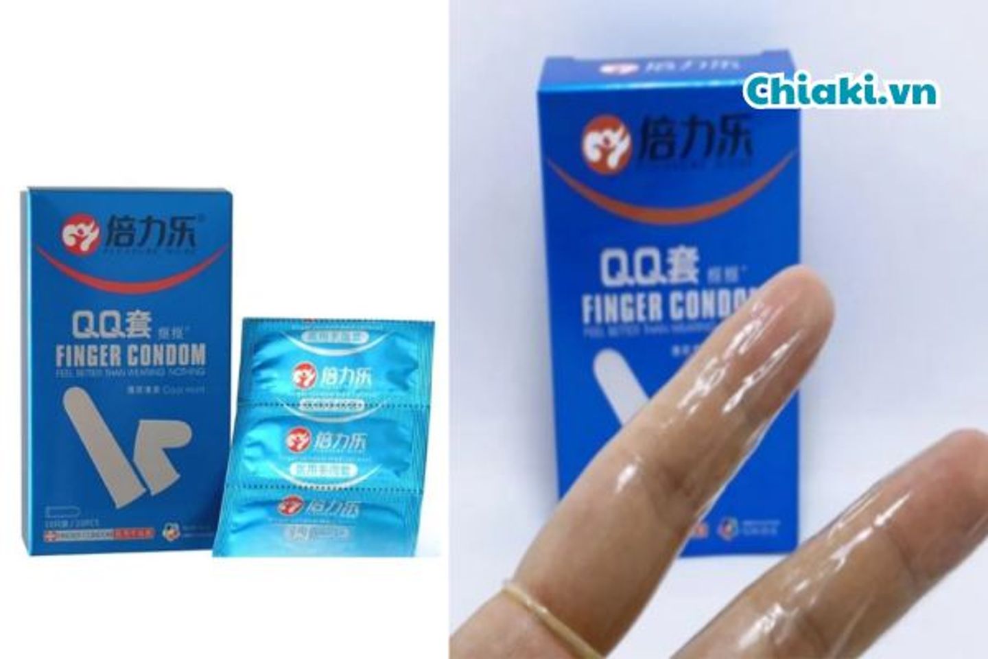 Bao cao su ng&oacute;n tay Finger Condoms hộp 10 chiếc