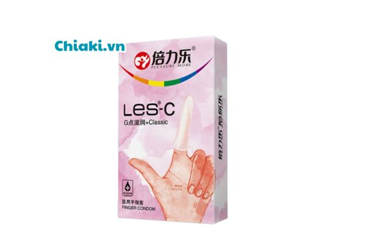 Bao cao su ng&oacute;n tay cho Les Beilile Les-C hộp 8 c&aacute;i