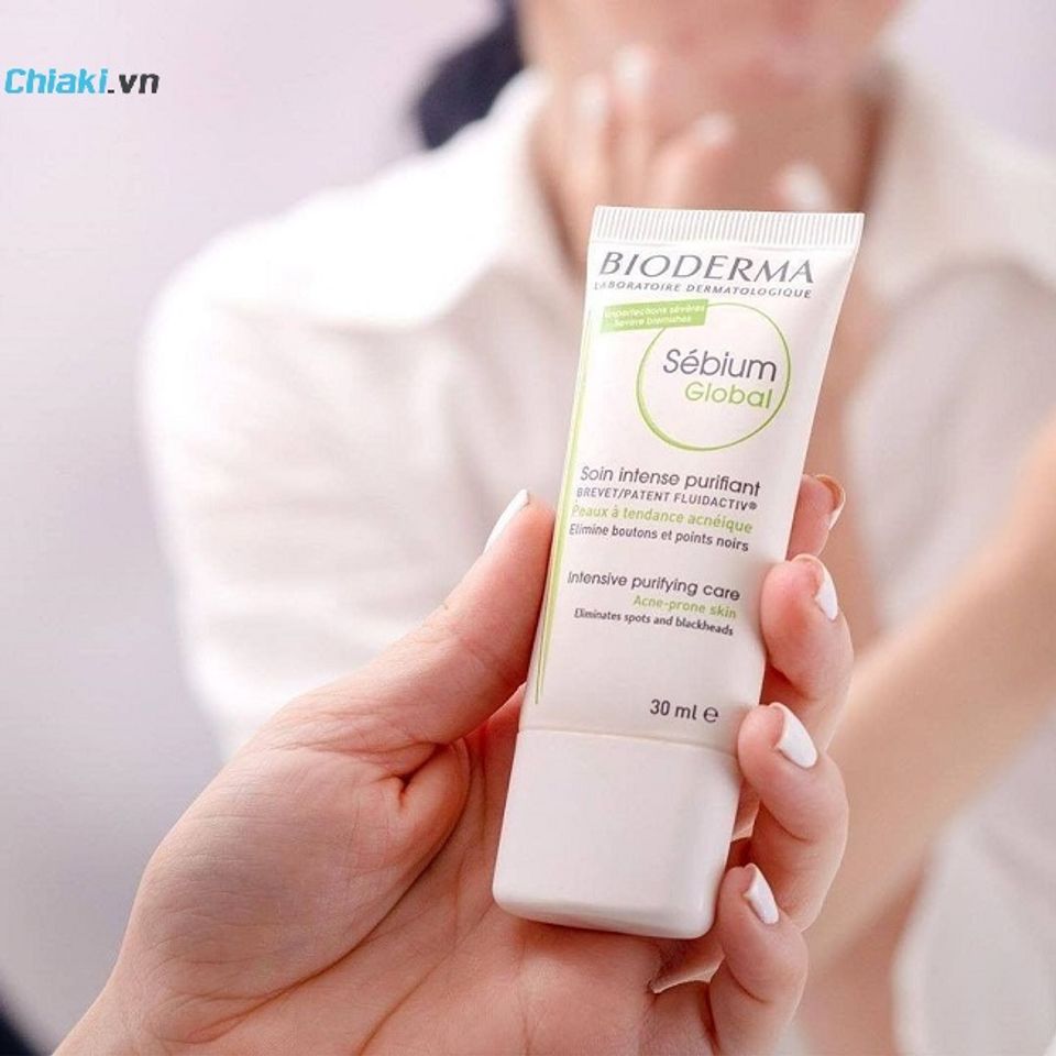 Kem dưỡng da, hỗ trợ cải thiện mụn Bioderma Sebium Global