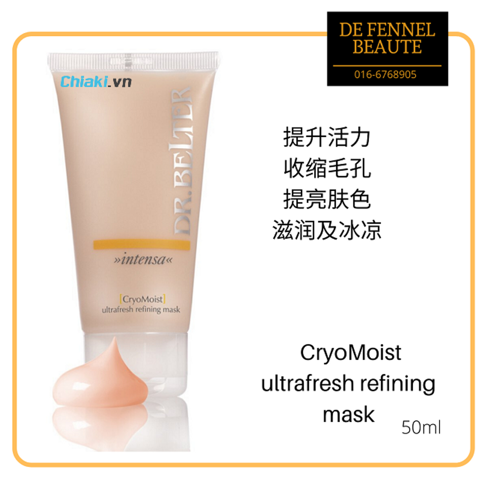 Mặt nạ the m&aacute;t Dr.Belter CryoMoist Ultrafresh Refining Mask