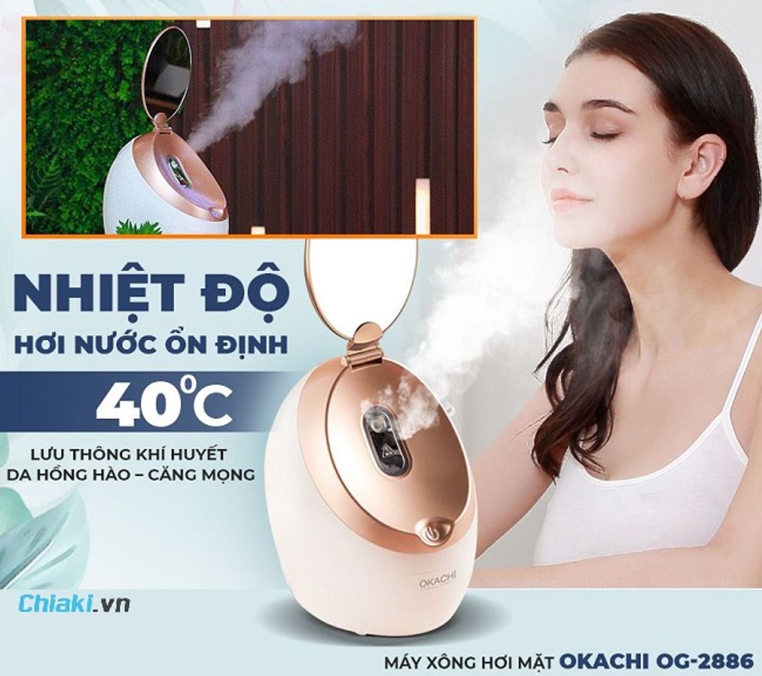 M&aacute;y x&ocirc;ng hơi mặt OKACHI OG-2886