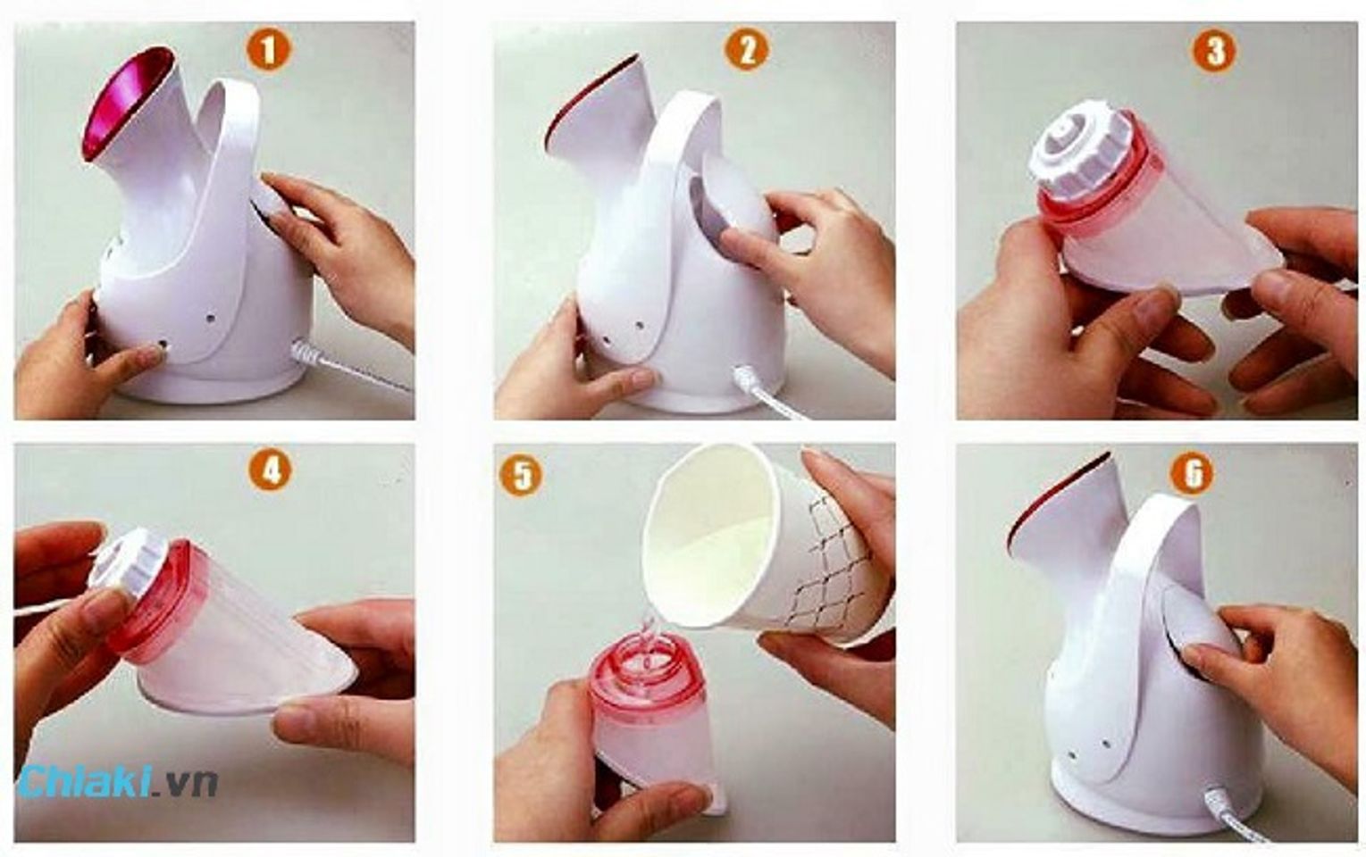 Hướng dẫn sử dụng m&aacute;y x&ocirc;ng mặt mini