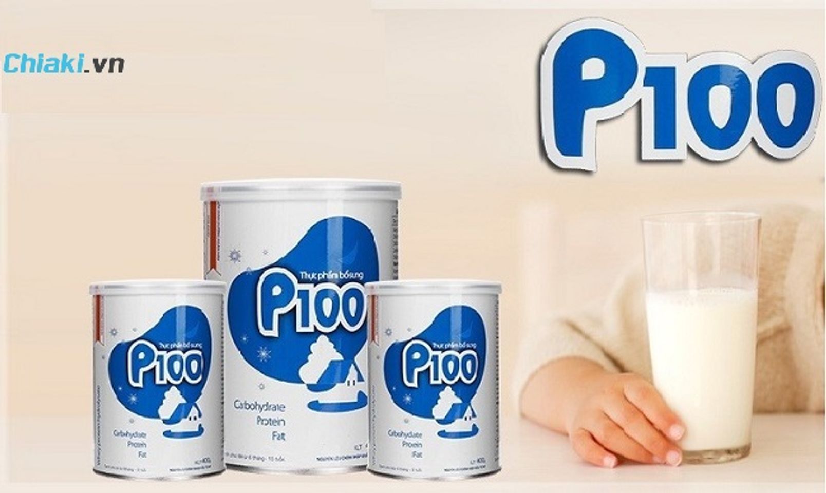 Sữa P100 900g - d&agrave;nh cho trẻ suy dinh dưỡng giai đoạn phục hồi