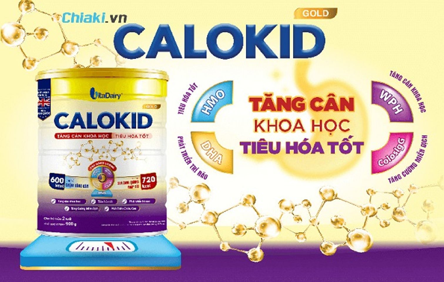 Sữa Calokid Gold gi&uacute;p tăng c&acirc;n cho trẻ