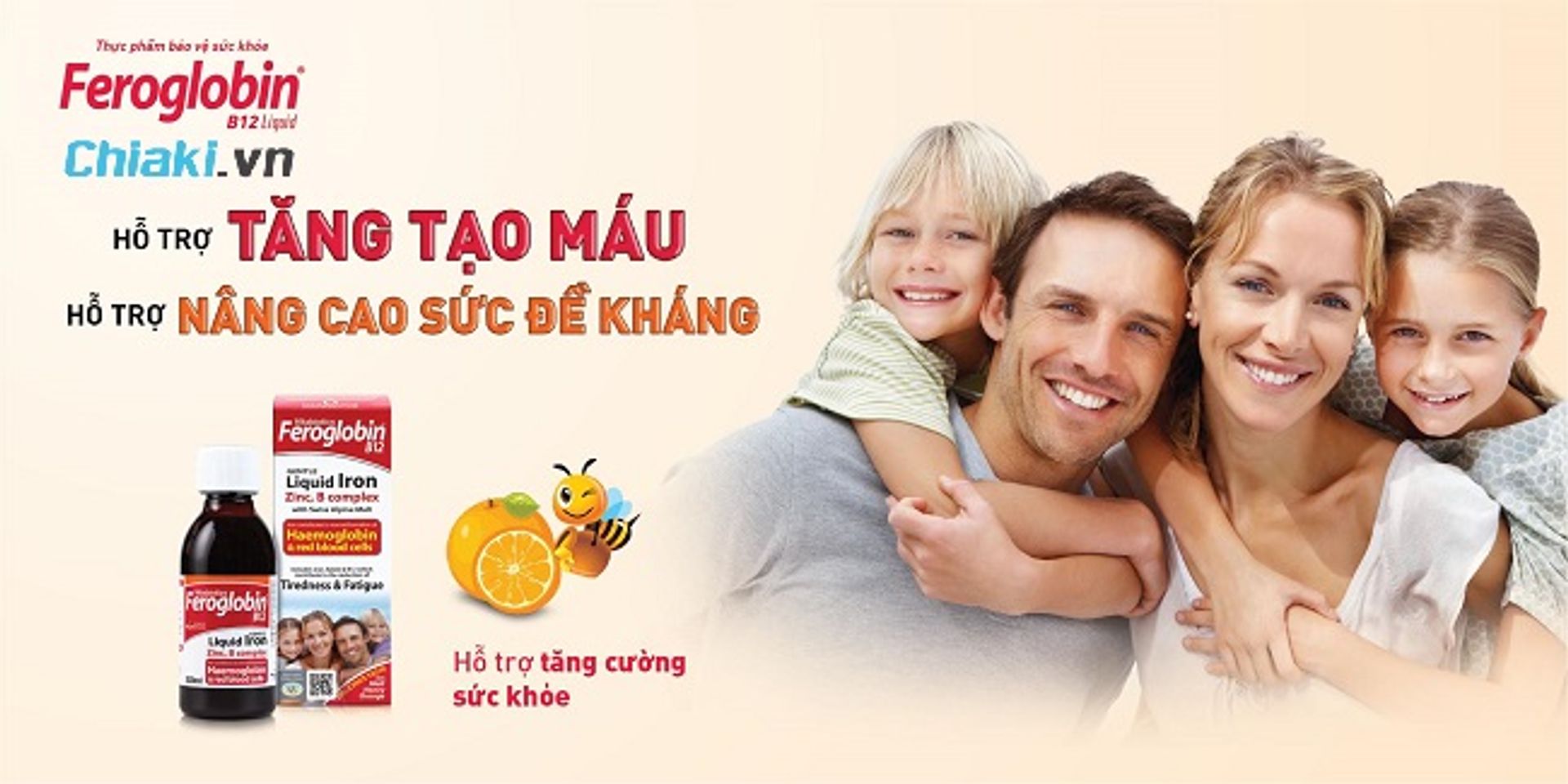 Siro hỗ trợ bổ sung sắt Feroglobin B12