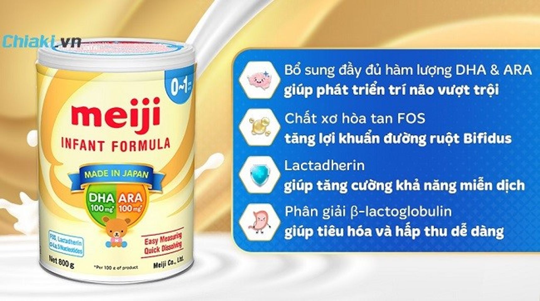 C&aacute;ch bảo quản sữa bột Meiji số 0 cho trẻ sơ sinh