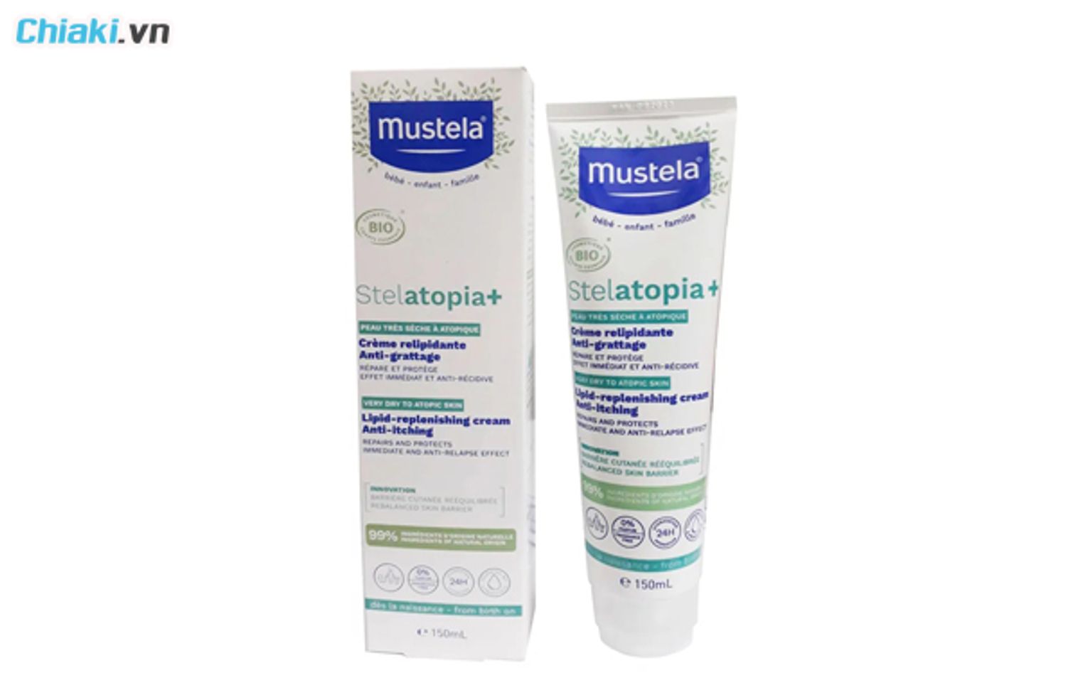 Kem chữa ch&agrave;m cho trẻ sơ sinh Mustela Stelatopia Emollient Cream