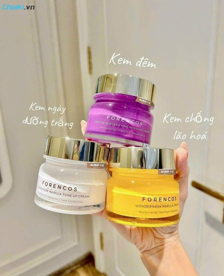 Kem dưỡng n&acirc;ng cơ ban đ&ecirc;m Forencos Wonderwerk Marula Tone Up Cream