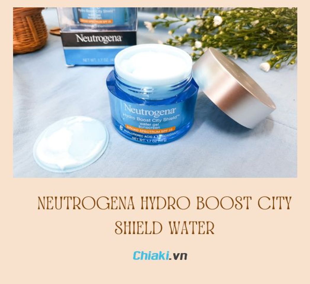 Review kem dưỡng Neutrogena Hydro Boost City Shield Water