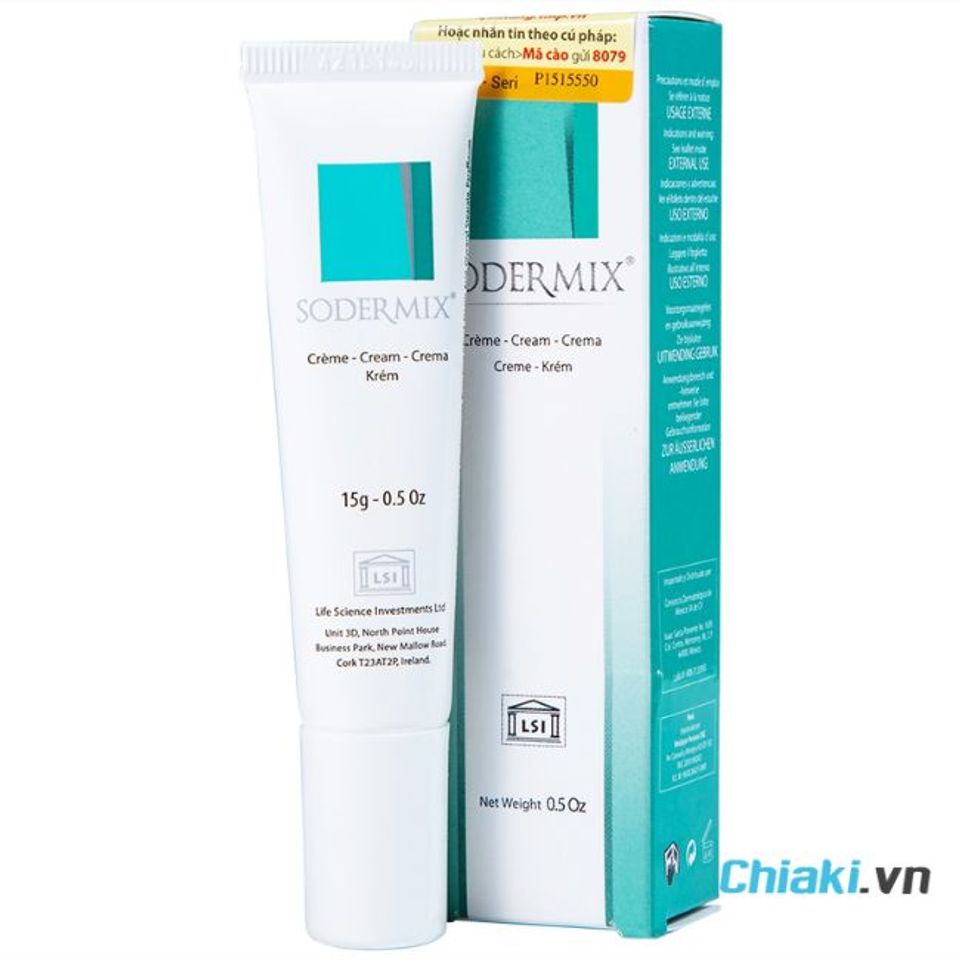 Kem trị ch&agrave;m sữa cho b&eacute; Sodermix