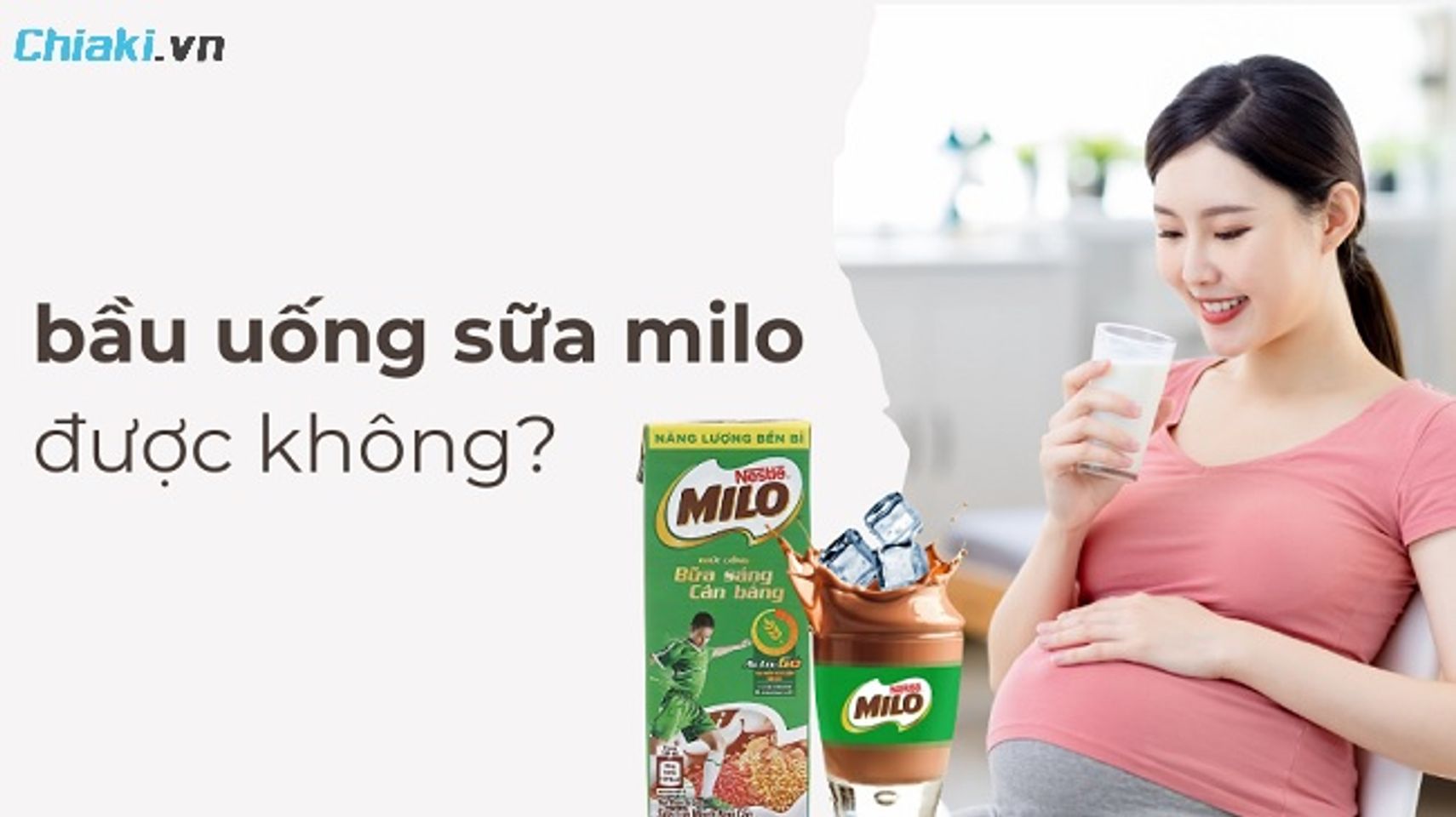 B&agrave; bầu c&oacute; thể uống sữa Milo nhưng chỉ n&ecirc;n 1- 2 ly/ tuần