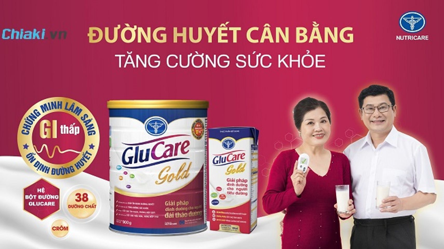 Sữa cho người tiểu đường Goldlac Glucare Gold