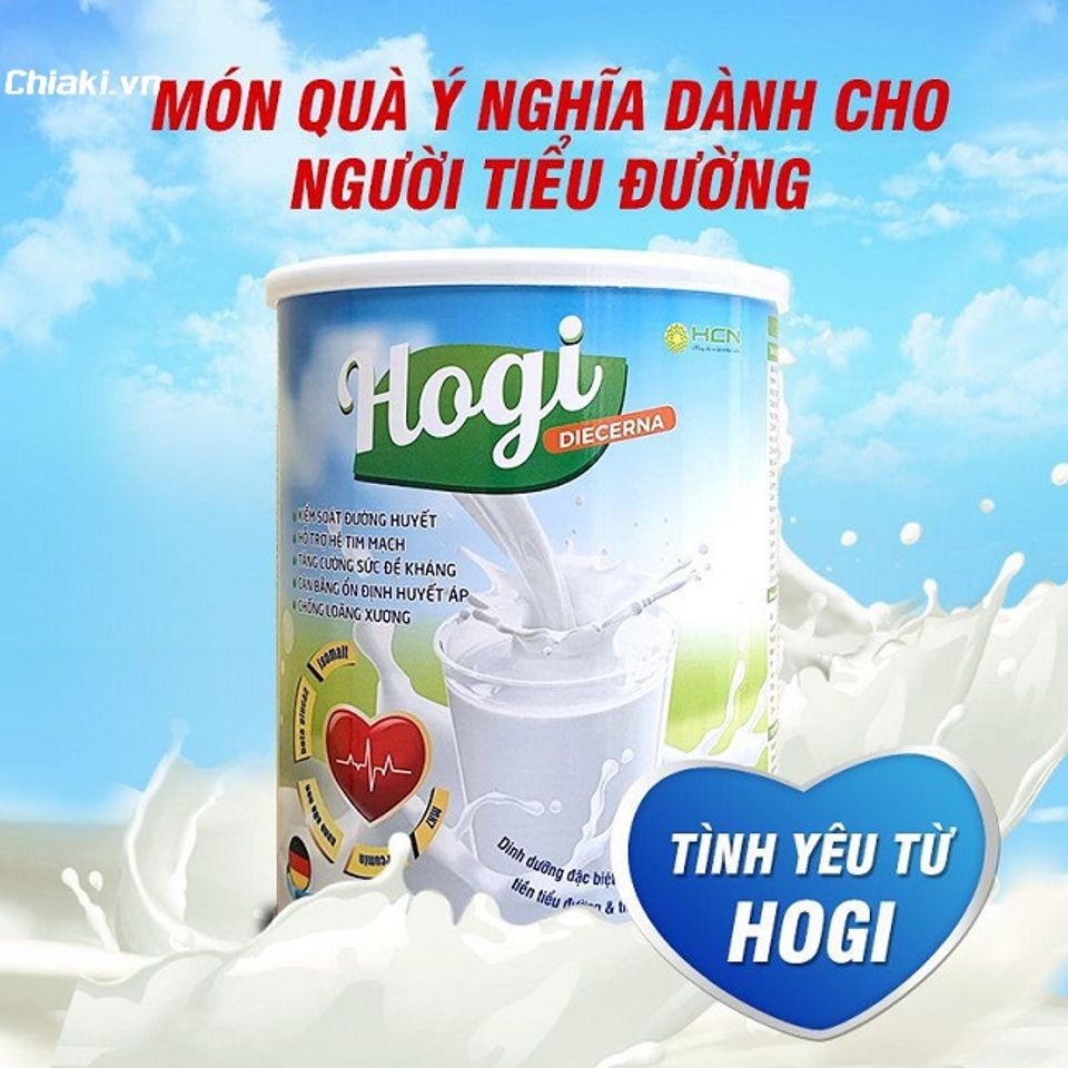 Sữa bột dinh dưỡng Hogi cho người tiểu đường